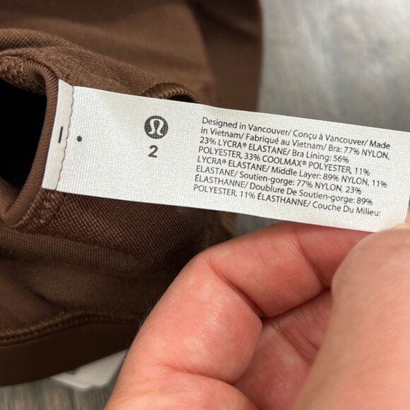 Lululemon NWT Energy Bra *Medium Support, B–D Cups Java - Picture 10 of 12